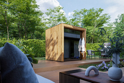 Fortis Sauna Cabin - glass Tyrol facade