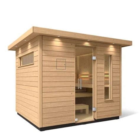Kohler C2™ Outdoor Sauna, Large - Natural & Weathered Grey