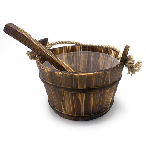 PROSAUNAS Spruce Sauna Bucket w/ Ladle
