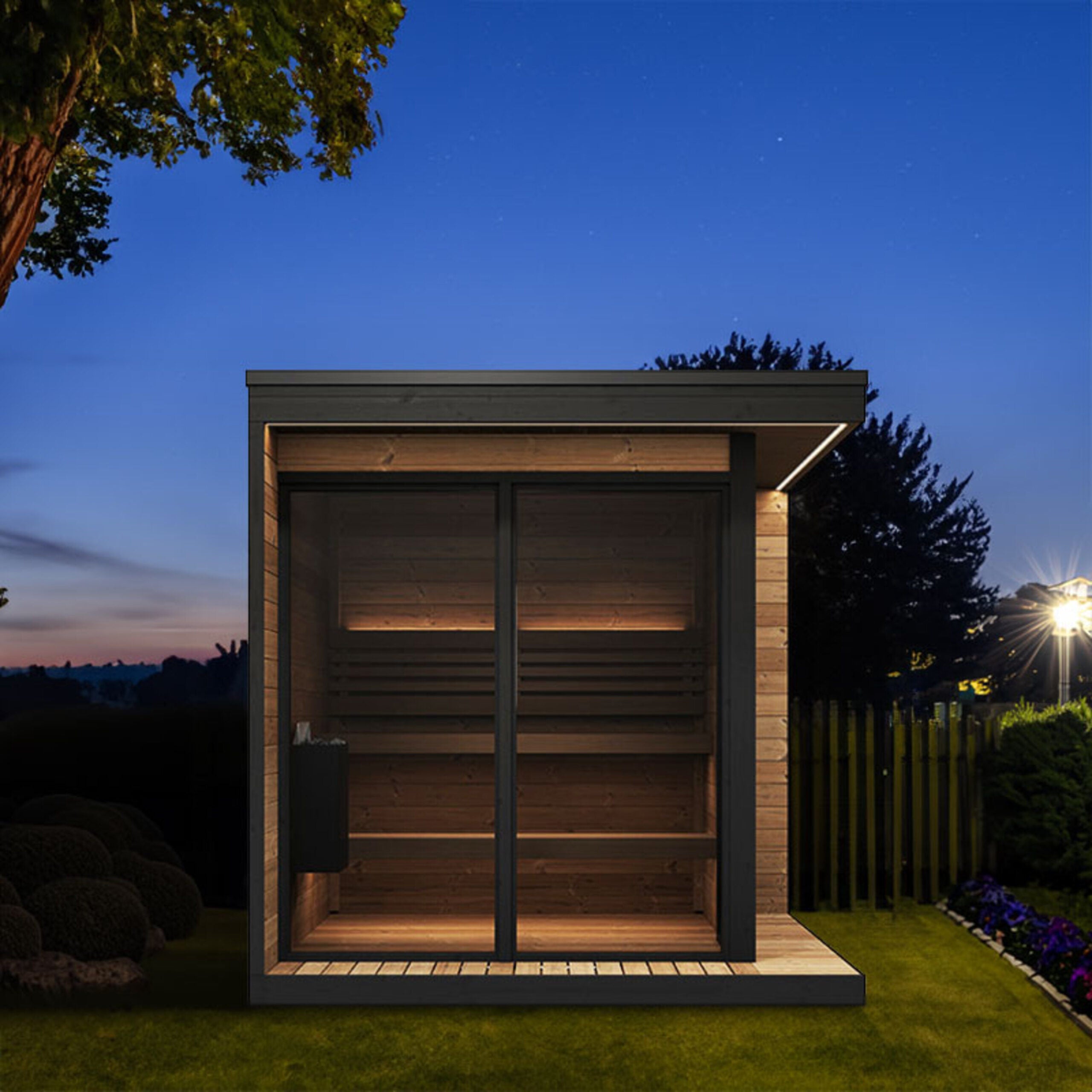 SaunaLife Model GL6 outdoor sauna kit