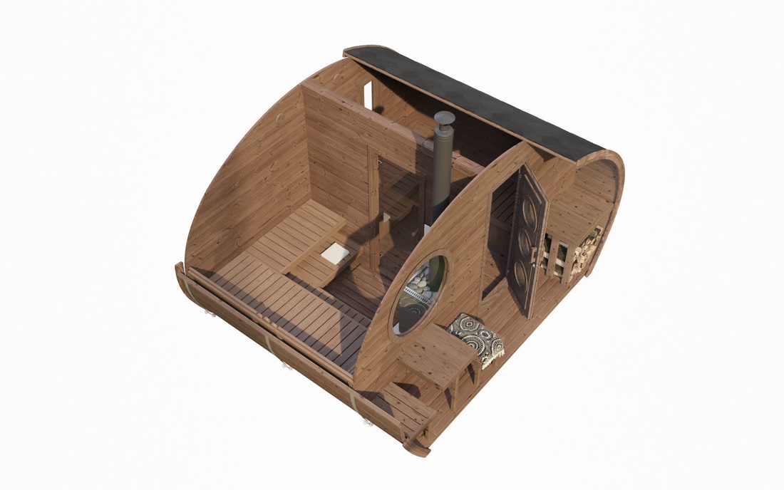 SaunaLife Model G11 Outdoor Sauna Suite