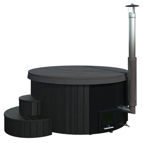 SaunaLife Model S4 Soak-Series Wood-Burning Hot Tub, Up to 6 Persons