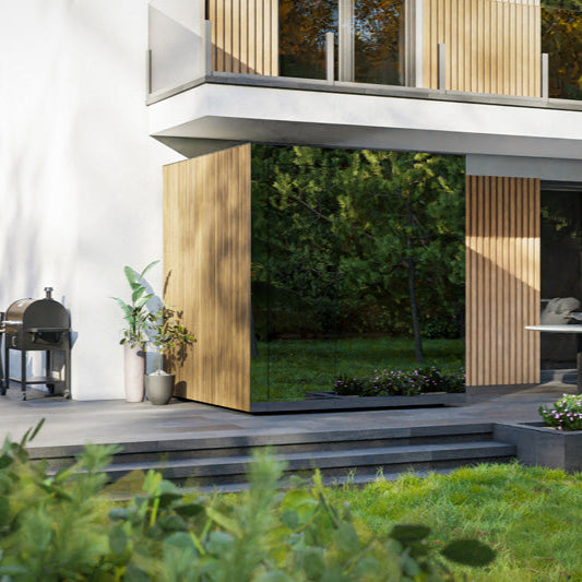 Spectra Sauna Cabin - glass facade
