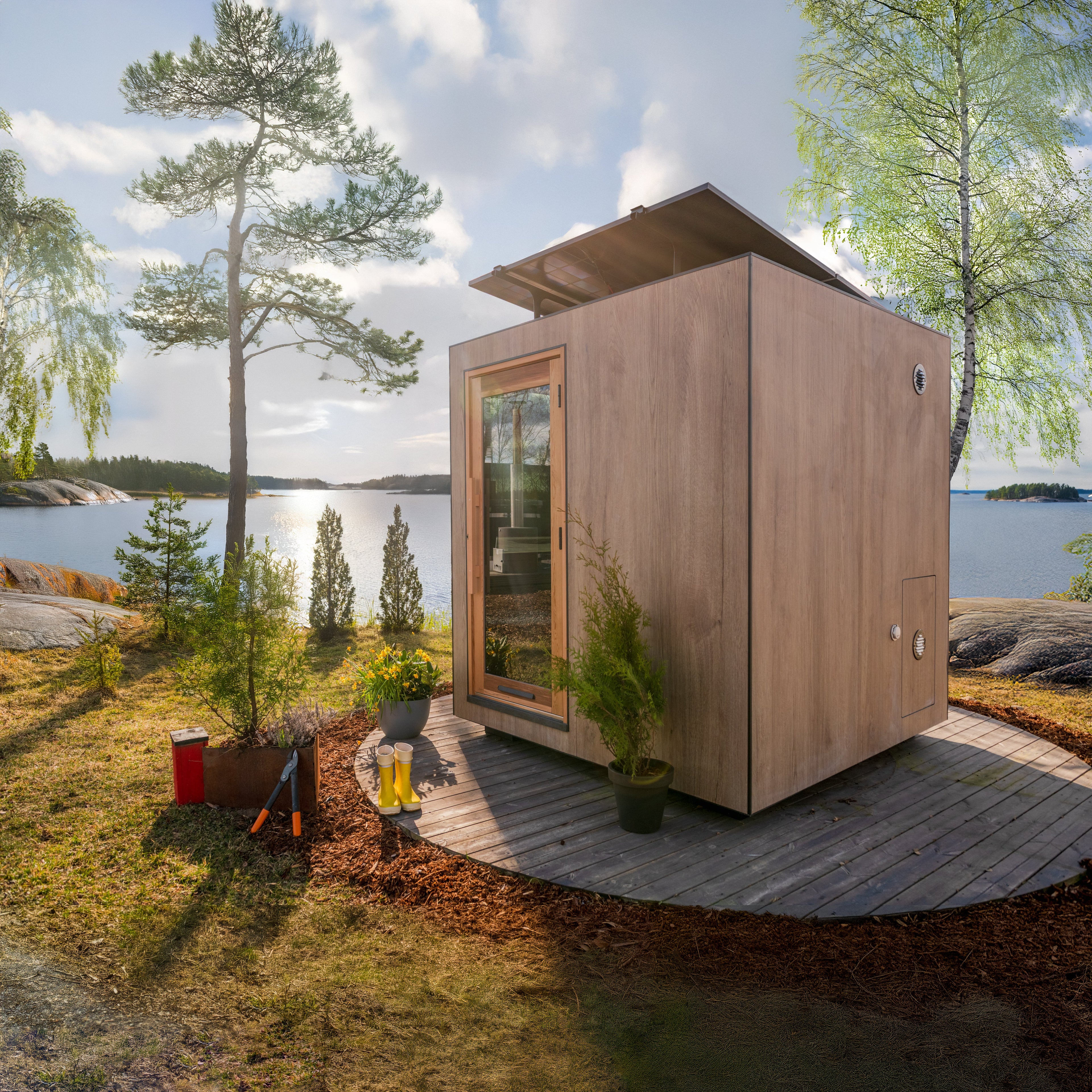Solaris Sauna Cabin - exterior view