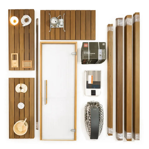 Custom Indoor Sauna Room - 4' x 5' x 8' - Finnish Sauna Builders