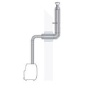 HUUM Sauna Wood Stove Chimney Set, Thru-Wall