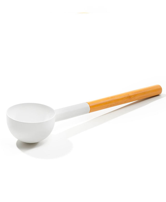 KOLO Sauna Ladle - Aluminum & Bamboo - White