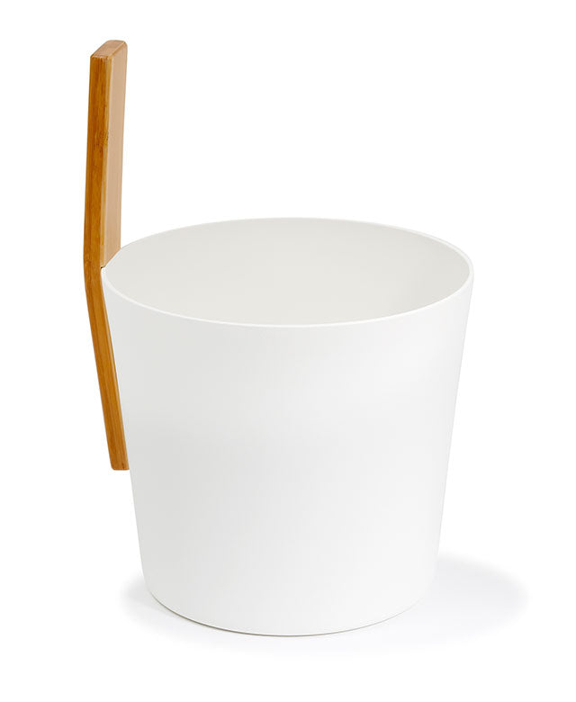 KOLO Sauna Bucket - Straight Handle - White