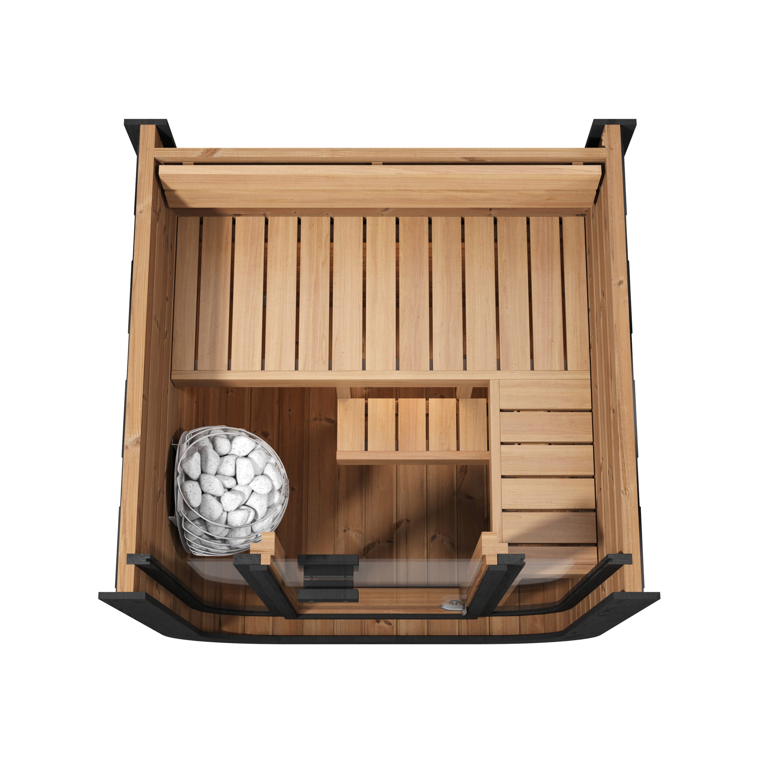 SaunaLife Model CL3G 1-2 Person Cube-Series Outdoor Sauna Kit