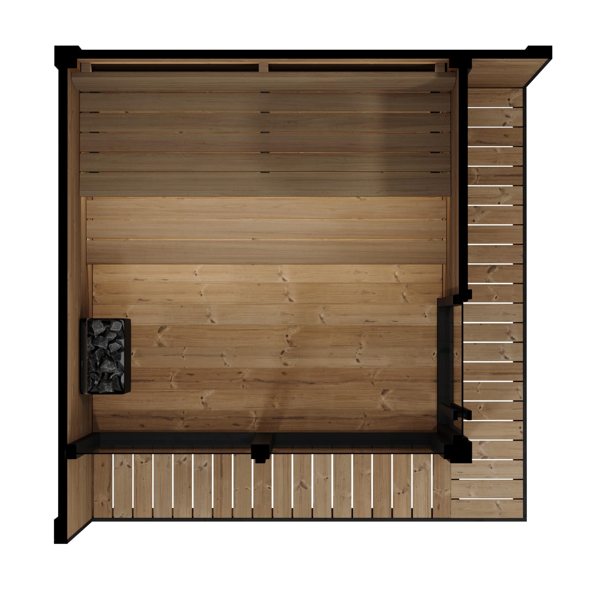 SaunaLife Model GL6 floor plan