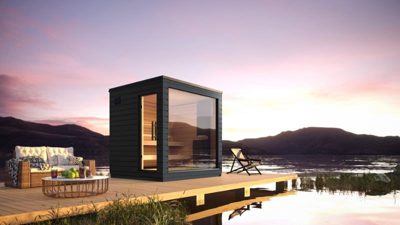 SaunaLife Model G6 pre-assembled outdoor sauna